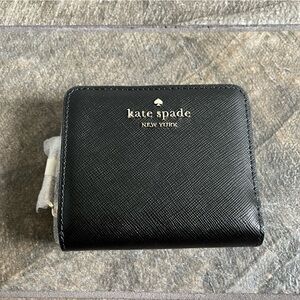 New Kate Spade Black Leather Wallet